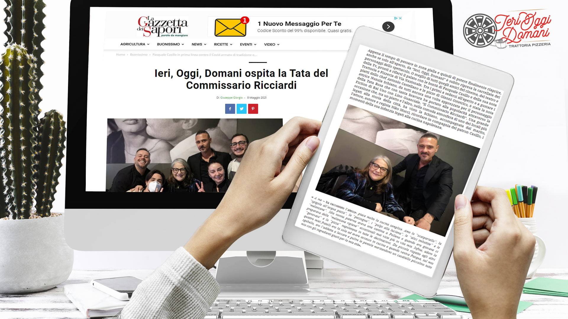 Ieri, Oggi, Domani ospita la Tata del Commissario Ricciardi