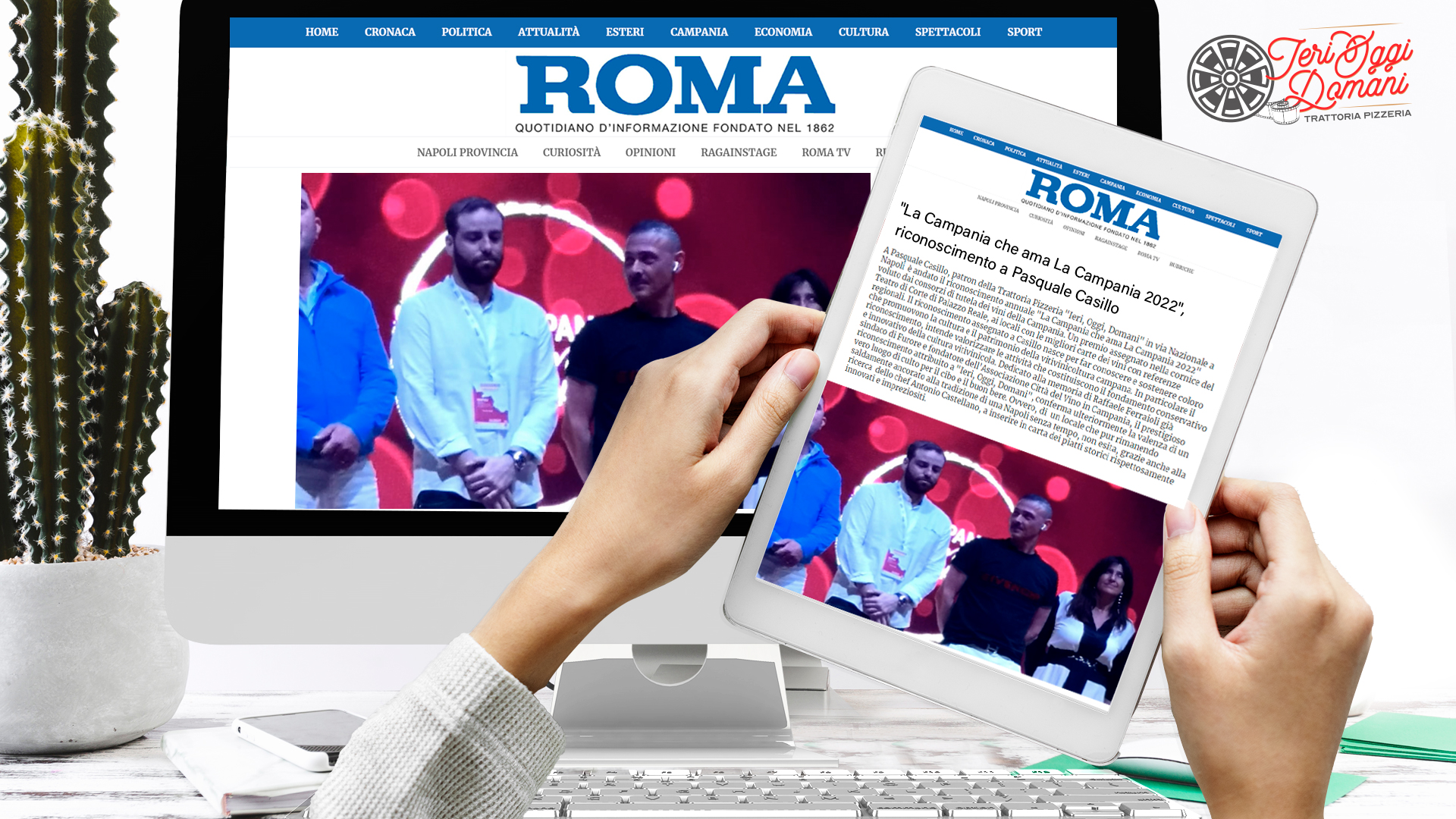 "La Campania che ama La Campania 2022", riconoscimento a Pasquale Casillo