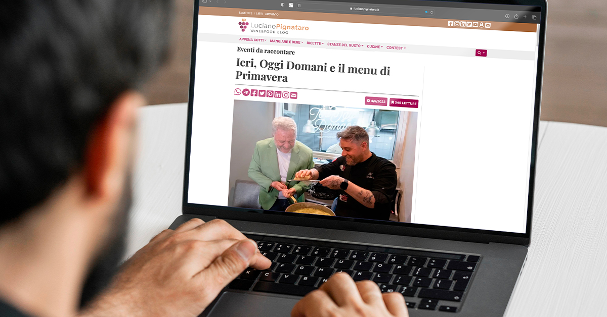 Ieri, Oggi Domani e il menu di Primavera