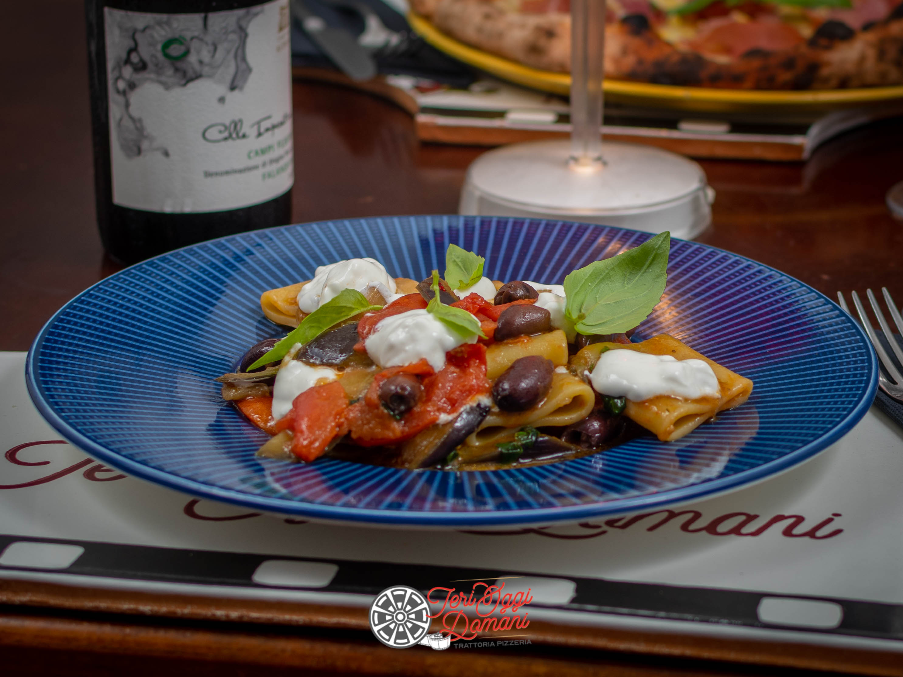 Paccheri Melanzane e Stracciatella di Bufala: Un