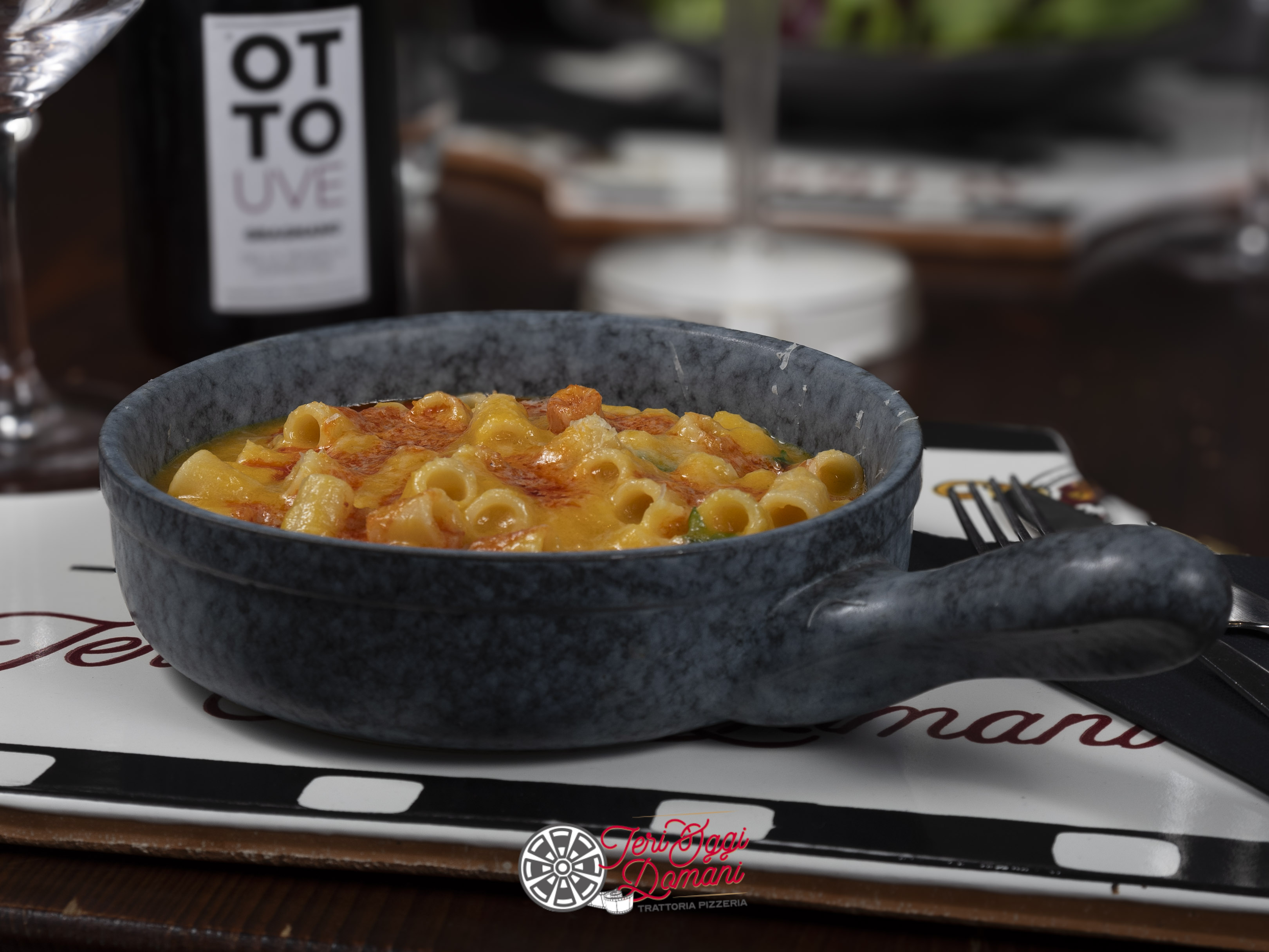 Tubettone con Crema di Zucca, Pecorino e Nduja: L
